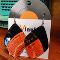 SS015 Roberta Flack Vinyl Record EARRINGS