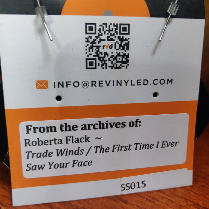SS015 Roberta Flack Vinyl Record EARRINGS