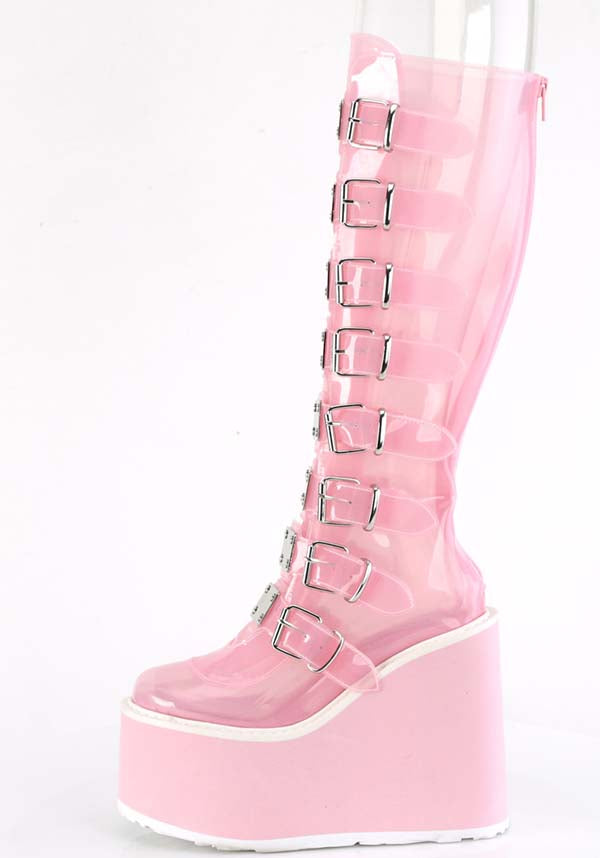 Demonia SWING-815C [Baby Pink TPU] - Close Up