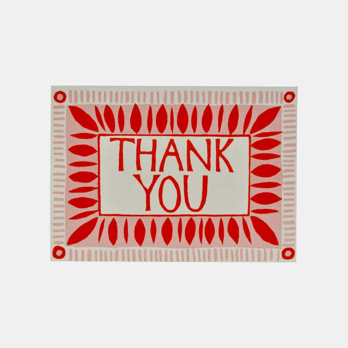 Thank You with Stripes Border Card