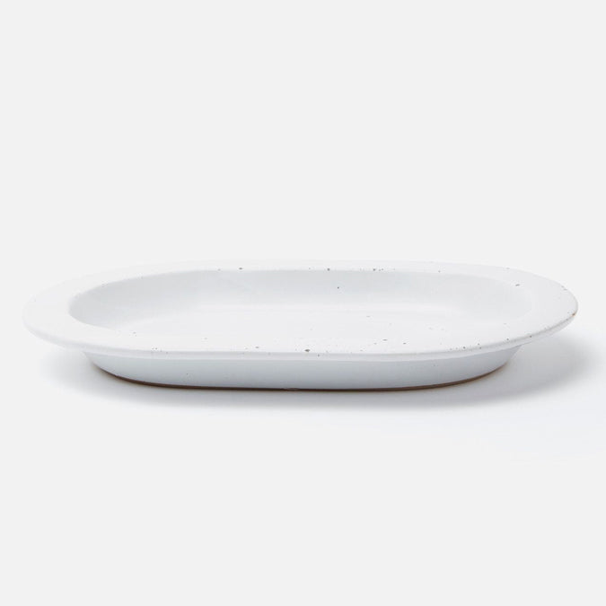 Thanos White Salt Oval Platter