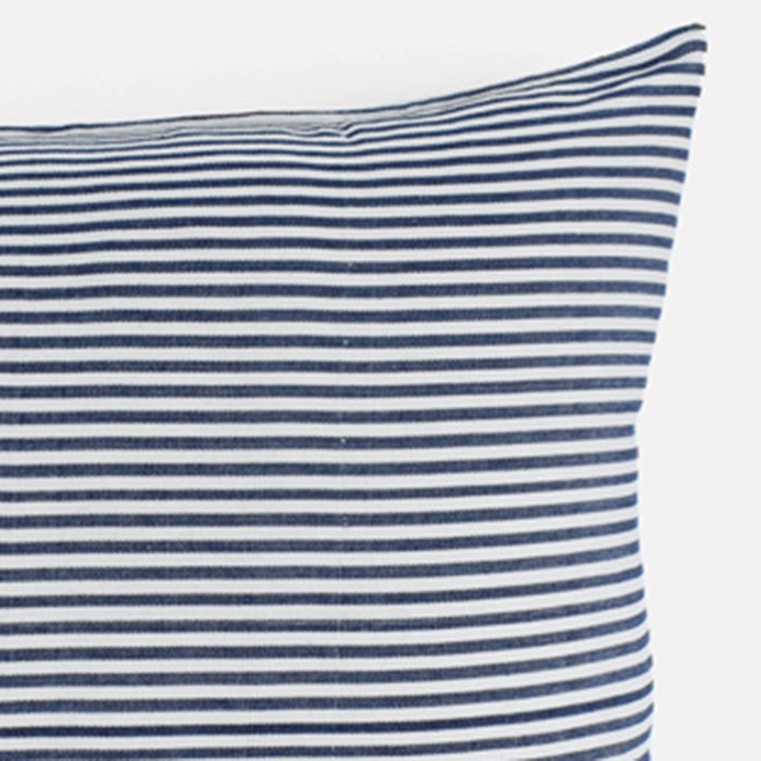 Thin Denim Stripe Lumbar Pillow