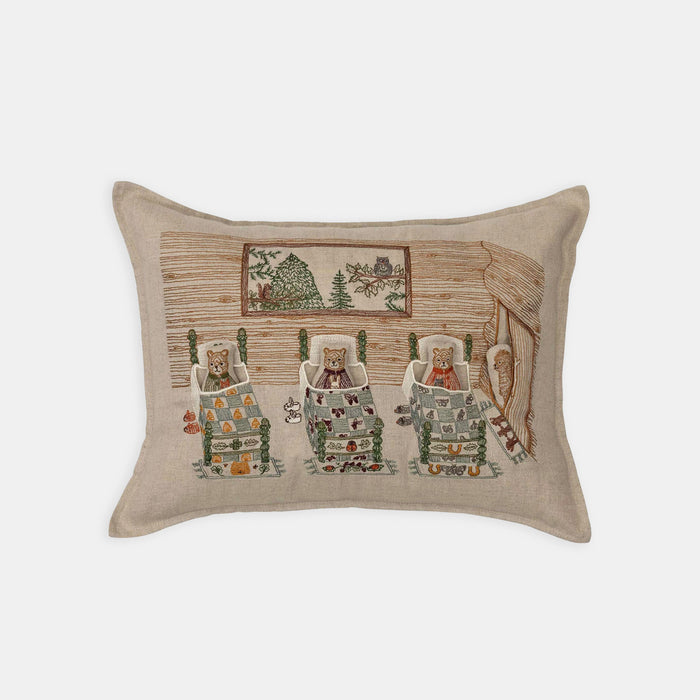 Three Little Bears Lumbar Pocket Pillow