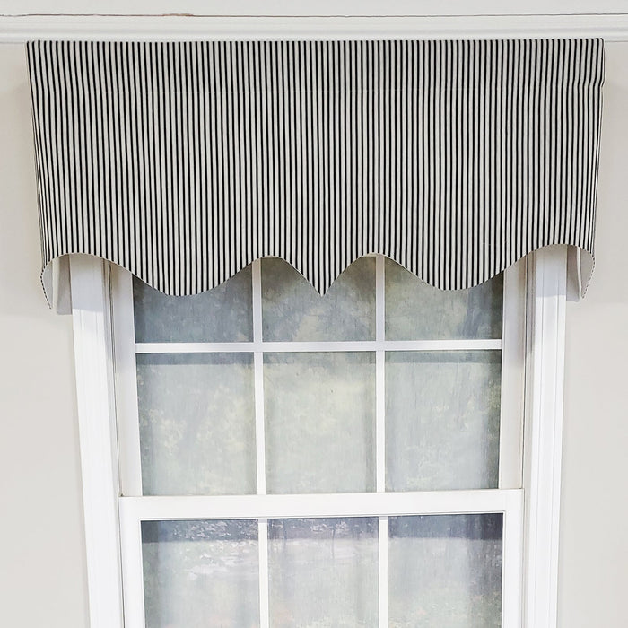 Ticking Stripe Regal Valance