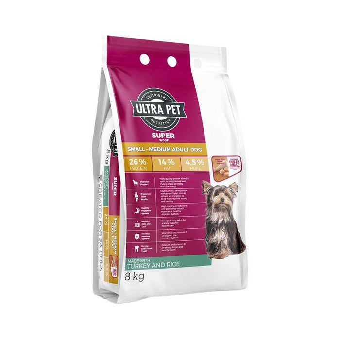 Ultra Pet Superwoof Small To Medium Breed Adult Turkey & Rice Dry Dog Food - Petworld