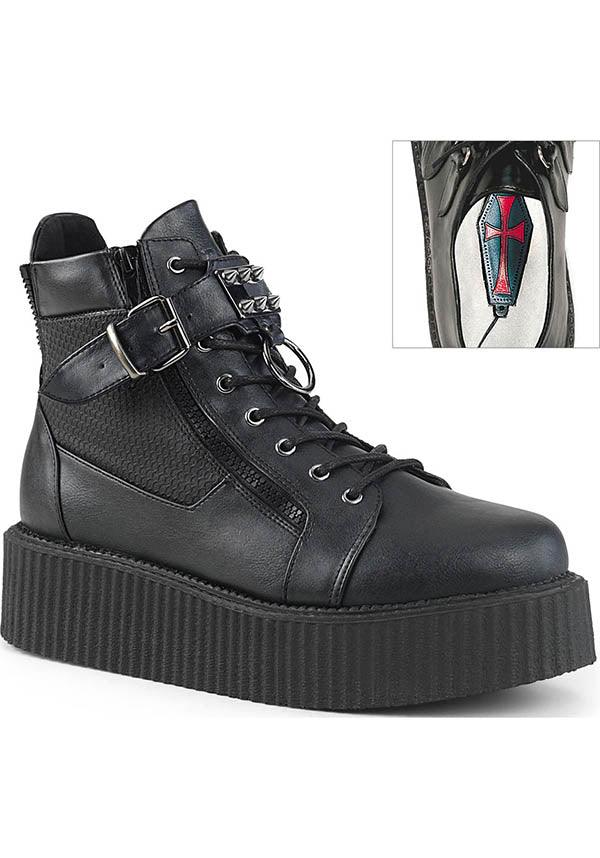 Demonia V-CREEPER-566 [Black] - Front View