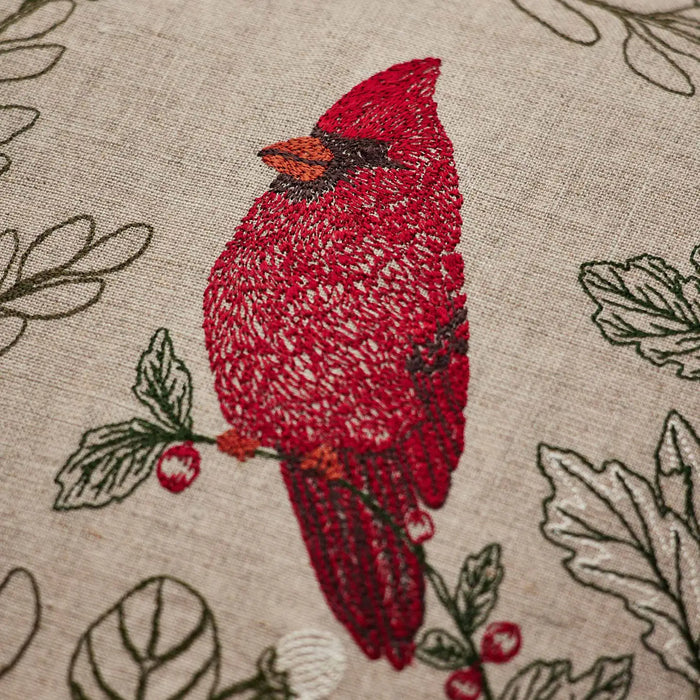 Winter Birds Square Pillow