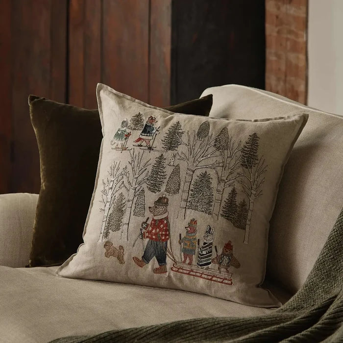 Winter Fun Square Pillow