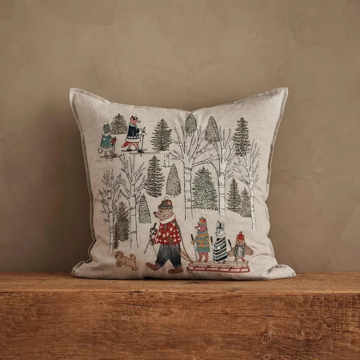 Winter Fun Square Pillow