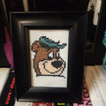 Yogi Framed Cross-Stitch
